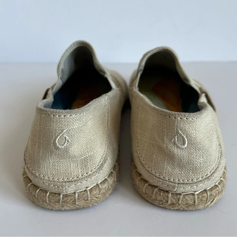 Olukai Kaula Pa'a Kapa Espadrilles Slip On Women's Size 6.5